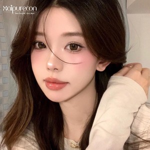 Haipurecon 자연 컬러 콘택트 렌즈 3 톤 컬러 14.5mm 컬러 렌즈 매년 블랙 아이 연락처 자연 매년 - Product Image 2