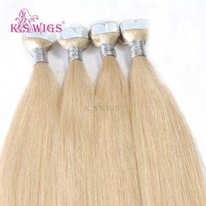 Extensiones de Cabello Remy Chino 100% al por Mayor, Mini Cinta Adhesiva, Cutícula Alineada, Doble Trama, Sin Caída, Color Claro, Cabello Liso Natural - Product Image 1