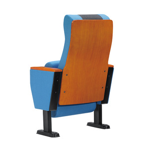 Silla de Auditorio Masao con Estructura Metálica Azul y Asiento Fijo, Mobiliario para Teatro - Product Image 2