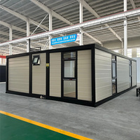 Casas Prefabricadas Expandibles de Panel Sándwich con Estructura de Acero Galvanizado Personalizadas de 20 pies, 30 pies y 40 pies en Venta