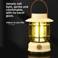 Nouvelle Lanterne de Camping Solaire Étanche avec Ambiance Rétro pour Tentes Extérieures Ampoule LED