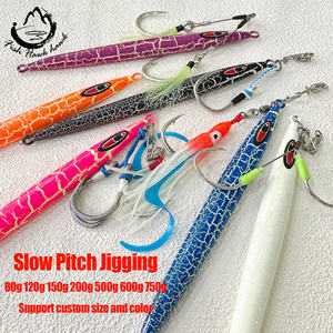 เหยื่อ<span class=keywords><strong>ตก</strong></span><span class=keywords><strong>ปลา</strong></span>แบบจิ๊กกิ้งโลหะ สีใหม่ น้ำหนัก 80 กรัม 120 กรัม 150 กรัม 200 กรัม 500 กรัม 600 กรัม 750 กรัม  แบบเร็ว/ช้า สำหรับ<span class=keywords><strong>ตก</strong></span><span class=keywords><strong>ปลา</strong></span>ทะเล - Product Image 2