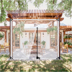 Bâche <span class=keywords><strong>de</strong></span> 0,35 mm avec fermeture éclair, accès facile, personnalisable, pare-soleil, imperméable et coupe-vent, version renforcée - Product Image 6