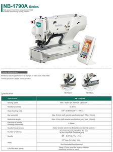 เครื่องเย็บกระดุมแบบคอมพิวเตอร์ความเร็วสูง - Product Image 3