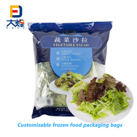 Sacs d'Emballage Alimentaire Surgelé en Plastique Transparent Personnalisés pour Mini-Carottes, Fruits et Légumes Surgelés avec Logo