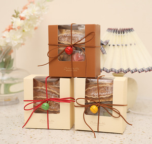Factory Wholesale customised pvc mini cup cake packaging box bakery clear transparent cake box