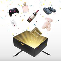 Lussuosa Scatola Regalo in Cartone Rigido Nero con Coperchio e Base, con Fiocco in Nastro di Raso per San Valentino, Compleanno, Confezione Regalo di Alta Qualità