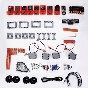 Kit de robot à châssis Mecanum 4WD pour Microbit/mPython, évitement d'obstacles, alimenté par batterie 18650, éducation intelligente STEM pour enfants - Product Image 3