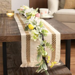 DAMAI Easter Decor Artificial Colored Egg Rattan Vine Garland 183CM Wall Hanging Ornament for Home Hotel Indoor Decoration 3pcs - Product Image 1