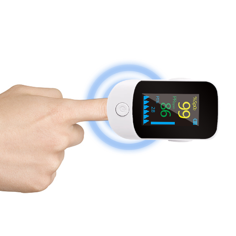 Точный цветной дисплей на палец безотказный импульсный оксиметр для медсестер