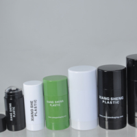 30g 50g 75ml 15ml Conteneur de bâton de déodorant blanc vide AS PP Round Twist up Stick Bouteille de baume à lèvres Tube de bâton de déodorant