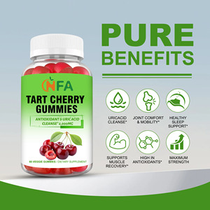 เยลลี่เชอร์รี่รสเปรี้ยว OEM ODM ผสมสารสกัดจากเชอร์รี่เปรี้ยว โซเดียมยูริกแอซิด ช่วยทำความสะอาด บำรุงข้อต่อ ช่วยการนอนหลับ ฟื้นฟูกล้ามเนื้อ และสารต้านอนุมูลอิสระ - Product Image 3