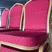 Chaises de banquet et de réception en métal rouges d'occasion, de haute qualité et à prix abordable, pour hôtels, mariages et restaurants, vente en gros directe usine
