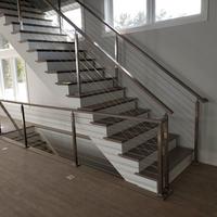 Système de balustrade de câbles d'escalier d'intérieur en Inox 304, Design pour escaliers