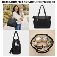 Premium Vegane Leder-Wickeltasche Vielseitige Große Wasserdichte Babytasche Private Label OEM-Hersteller