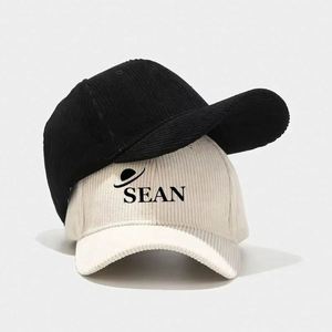 Hot Spring Autumn Fashion Women's Sporty Street Style Structured Corduroy Baseball Cap <b>Hat</b> with Custom Logo - Product Image 1