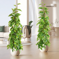 Nouvelle Arrivée : Plante Artificielle en Pot avec Feuillage Vert, Faux Houx Anglais et Arbre de Syngonium avec Lianes Tombantes pour Décoration Intérieure de Magasin