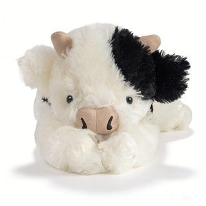 Peluche Morbido a Forma di Mucca da 34 cm, Giocattolo Imbottito con Imbottitura in Poliestere e Cotone PP, Regalo per Bambini - Product Image 5