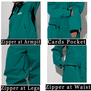 Monos de esquí para mujer, ropa deportiva elegante para deportes al aire libre, de snowboard, de una pieza, impermeable, a prueba de viento, 2022 - Product Image 5