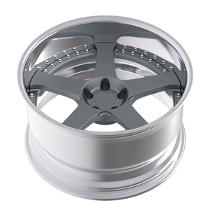 ล้อฟอร์จ Rimpower Deep Dish แบบสั่งทำพิเศษ 2 ชิ้น 5 รู 5x112 5x114.3 5x120 ผลิตจากอะลูมิเนียมฟอร์จ เหมาะสำหรับรถยนต์หรู - Product Image 2