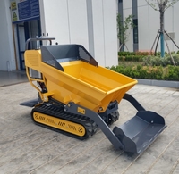 Chariot à béton motorisé, mini-chargeur à benne basculante, moteur Briggs & Stratton, fabriqué en Chine, à vendre