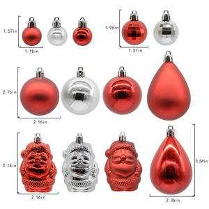 Nouveau ensemble de boules de Noël faites à la main rayé et étoile à cinq branches opposé à la décoration de pendentif d'arbre de sexe - Product Image 3