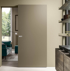 Minimalisme moderne Système de porte coulissante en bois affleurant Vente directe d'usine Fantôme Matériel caché <span class=keywords><strong>Mots</strong></span> clés Usine Porte coulissante - Product Image 1