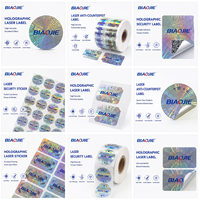 Autocollant holographique de sécurité à numéro de série à gratter, impression personnalisée, étiquette holographique, code QR, vinyle 3D imperméable pour carton