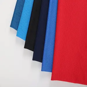 Free Sample Other Fabric Sport Athletic 100% Polyester Quick Dry Mesh Jacquard Shirting Fabric For Sportswear Clothing