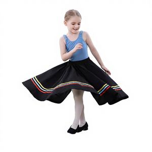 Robe de danse pour filles, style Ballet de Pékin, Académie Royale de Danse, pour examens et danse de personnage, tutu et jupes de pratique de ballet russe en polyester - Product Image 1