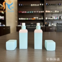 Bouteille de lotion en plastique carrée de 30ml, base de protection solaire, fond de teint liquide, récipient en plastique pouvant être rempli