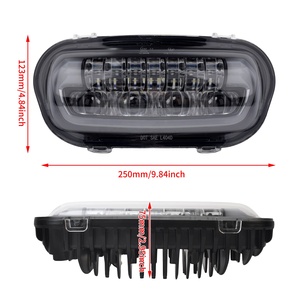 Faro Delantero LED para Harley Softail <span class=keywords><strong>Fat</strong></span> <span class=keywords><strong>Bob</strong></span> FXDF <span class=keywords><strong>FXFB</strong></span> 2008-2024, Luz Alta y Baja con Soporte de Montaje - Product Image 4