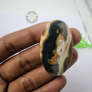 Alta calidad Natural amatista océano jaspe cabujón corte ovalado piedras preciosas sueltas para la fabricación de joyas suministro al por mayor - Product Image 3