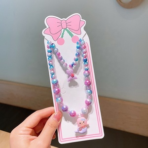 Collier et bracelet de princesse fantôme sirène, ensemble de perles pour fille, accessoires perlés faits à la main, nouvelle collection - Product Image 6