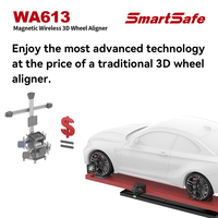Machine d'alignement de roues portable SmartSafe WA613, aligneur de roues magnétique sans fil 3D