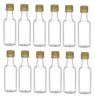 Bouteilles miniatures en plastique PET transparent de 50 ml, 120 ml, 150 ml, 200 ml pour l'alcool, le whisky, le vin, les liqueurs, les shots, avec bouchons inviolables