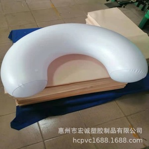 Transparent Pvc <b>Inflatable</b> Pillow Rectangle Air Core For Travel Backrest Insert - Product Image 2