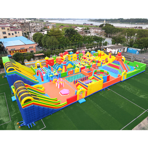 Parque de Diversiones Inflable Personalizado para Exteriores, Ciudad de la Diversión, Área de Juegos para Niños y Adultos, Pista de Obstáculos Inflable - Product Image 6