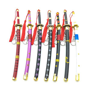 Llaveros de Katana de espada de metal personalizados, llavero de espada de Anime para una pieza Roronoa Zolo <span class=keywords><strong>Yubashiri</strong></span> - Product Image 2