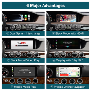 Module Smartbox sans fil <span class=keywords><strong>CarPlay</strong></span> pour voiture Road Top NTG5.0, Android <span class=keywords><strong>Auto</strong></span>, <span class=keywords><strong>Apple</strong></span> <span class=keywords><strong>CarPlay</strong></span> pour Mercedes Benz Classe S W222 2014-2018 - Product Image 4