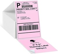 Imprimante d'étiquettes d'expédition de bureau portable, utilise des étiquettes 4x6, pliage en éventail, autocollants thermiques directs pour étiquettes d'expédition/petites entreprises/logos