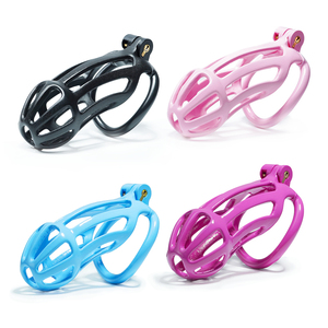 Cage de chasteté légère en résine, anneau rond, pour homme, dispositif de verrouillage du pénis, jouet sexuel pour hommes - Product Image 6