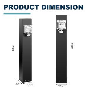 Station de recharge pour véhicules électriques GuaiChong pour extérieur et jardin, étanche IP66, prise d'<span class=keywords><strong>extension</strong></span> en acier inoxydable 20A/50A, 220-250V - Product Image 2