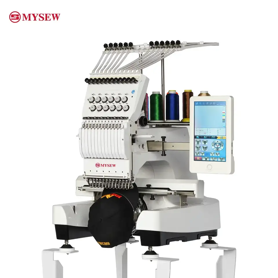 MYSEW MFS 1200 prezzi della macchina da cucire per ricamo digitale ad alta velocità computerizzata industriale a testa singola di alta qualità