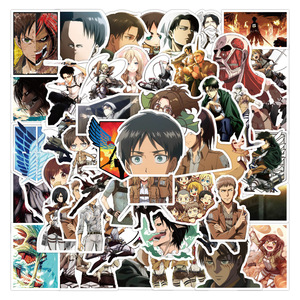 Paquete de 50 Pegatinas de Ataque a los <span class=keywords><strong>Titanes</strong></span> (<span class=keywords><strong>Shingeki</strong></span> <span class=keywords><strong>No</strong></span> <span class=keywords><strong>Kyojin</strong></span>), PVC <span class=keywords><strong>No</strong></span> Tóxico, Resistentes al Agua, con Acabado Mate, Decorativas para Coche - Product Image 5