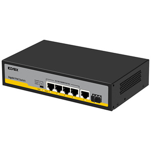 สวิตช์กิกะบิต PoE 4 พอร์ต 10 100 1000M พร้อมพอร์ต SFP อัปลิงค์ 1 พอร์ตสำหรับการขยายเครือข่าย - Product Image 1