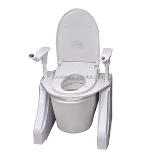 ที่นั่งชักโครกยกสูง UC-TL-18-A6สำหรับคนพิการและผู้สูงอายุพร้อมที่พักแขนสบาย-อุปกรณ์บำบัดฟื้นฟูสมรรถภาพ - Product Image 4