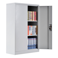 Meubles de bureau à domicile modernes de haute qualité deux portes en métal stockage de fichiers de documents armoire de remplissage armoire en acier avec serrure