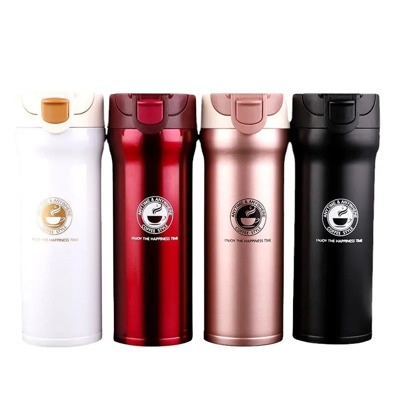 Hot Kwaliteit Double Wall Rvs Thermosflessen 500Ml L Auto Thermo Cup Koffie Thee Mok Thermol Fles thermocup