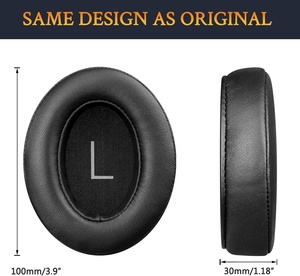 Almohadillas de Repuesto de Piel de Cordero para Auriculares <span class=keywords><strong>Sennheiser</strong></span> <span class=keywords><strong>Momentum</strong></span> <span class=keywords><strong>3</strong></span>, Almohadillas Inalámbricas con Espuma Viscoelástica Suave con Aislamiento de Ruido - Product Image 3